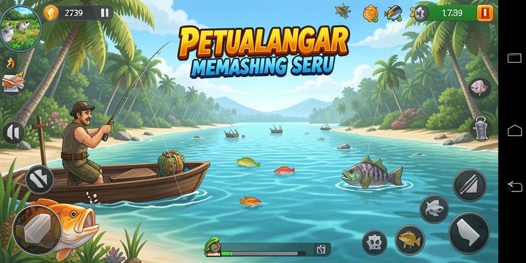 Tangkapan ikan spektakuler dalam gameplay 2739 yang mendebarkan.