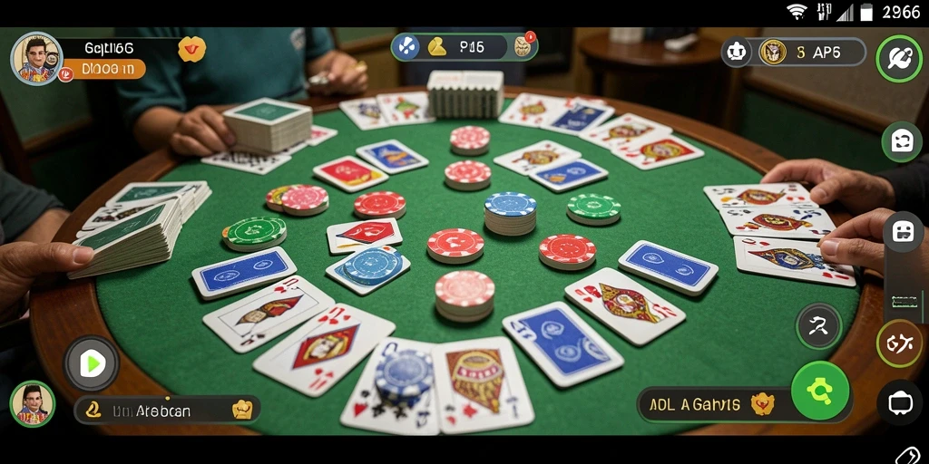 Tampilan gameplay seru dari permainan Gaple API66.