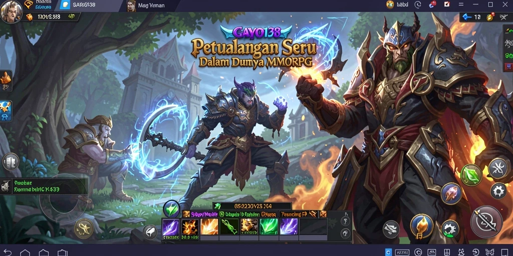 Tampilan menarik dari gameplay MMORPG GAYO138.