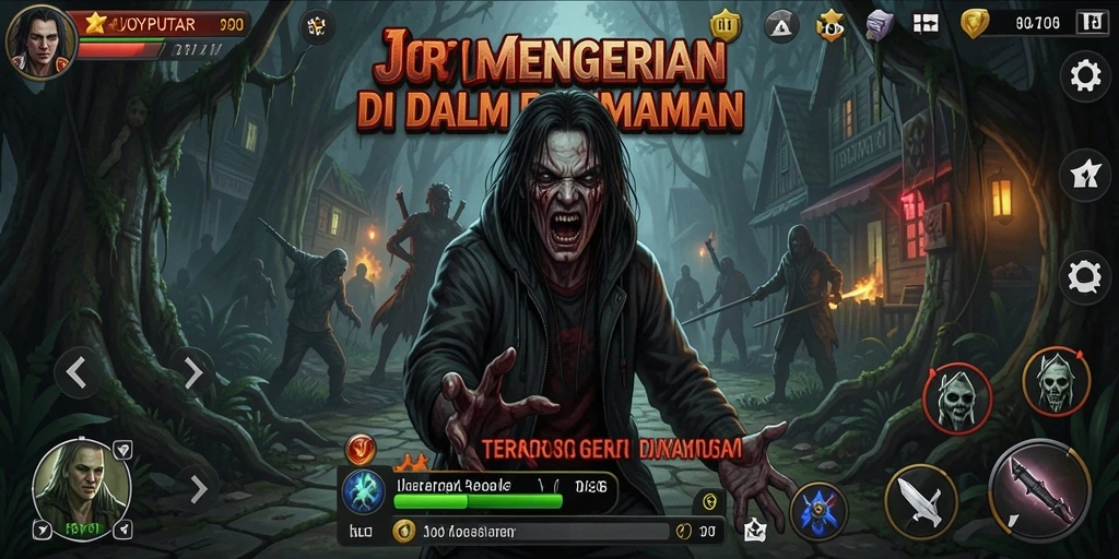 Screenshot gameplay JOYPUTAR yang menunjukan suasana mencekam.
