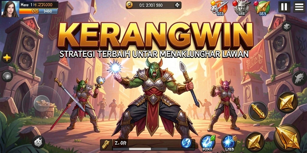 Tangkapan layar menampilkan gameplay seru strategi KERANGWIN