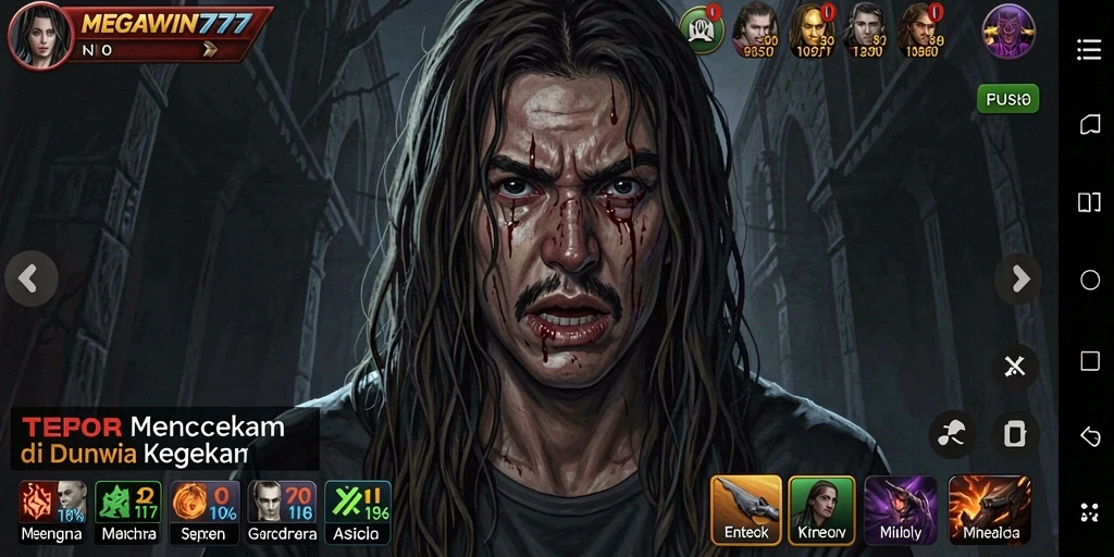 Gameplay menegangkan dari MEGAWIN777 dengan suasana yang mencekam.