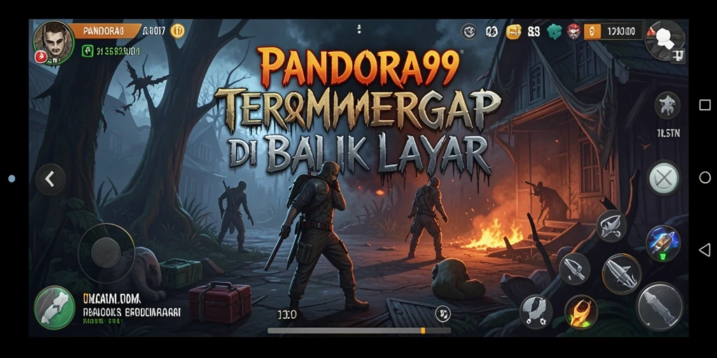 Tampilan menegangkan dari gameplay PANDORA99 di dunia horor.