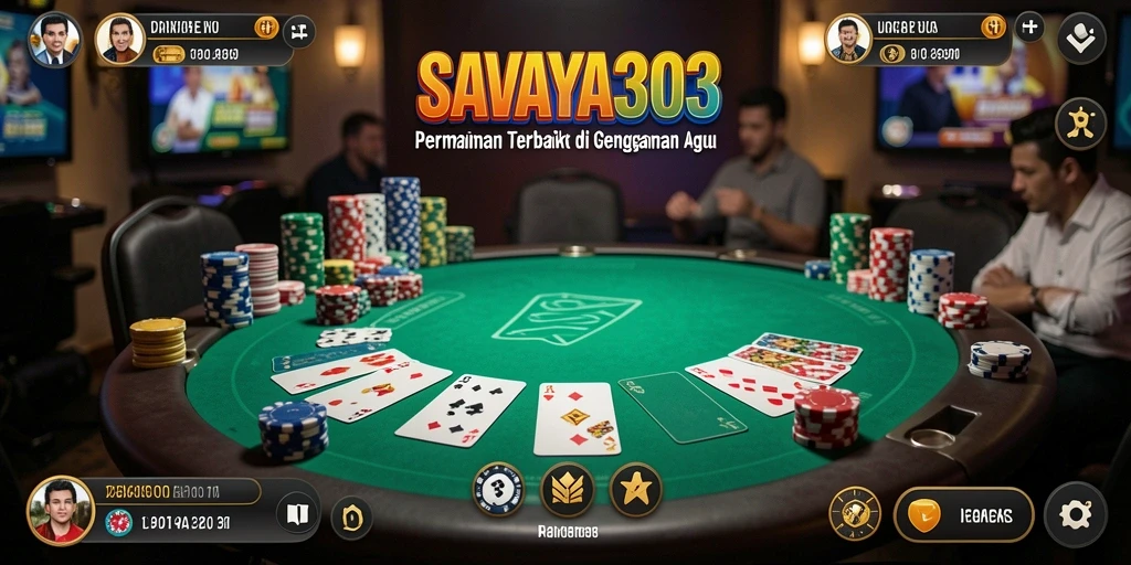 Tampilan gameplay Poker yang menarik di SAVAYA303.