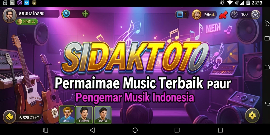 Tampilan gameplay <strong>SIDAKTOTO</strong> menampilkan keseruan dan interaksi pengguna dalam permainan musik.