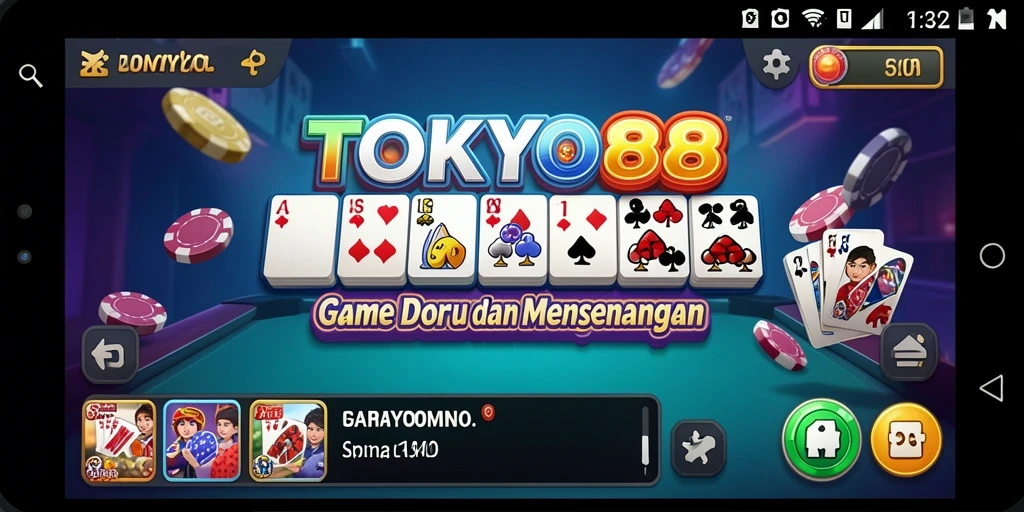 Screenshot gameplay TOKYO88 yang menampilkan keseruan permainan Domino.