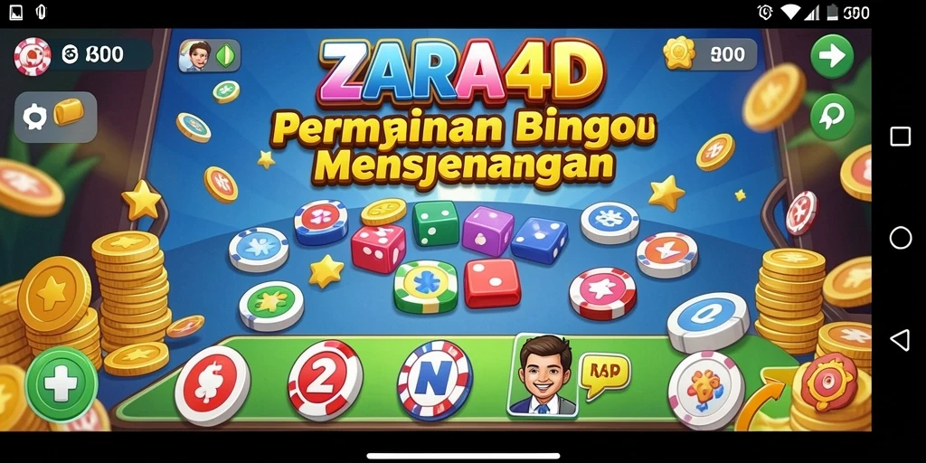 Tangkapan layar gameplay Bingo di ZARA4D yang seru dan interaktif.